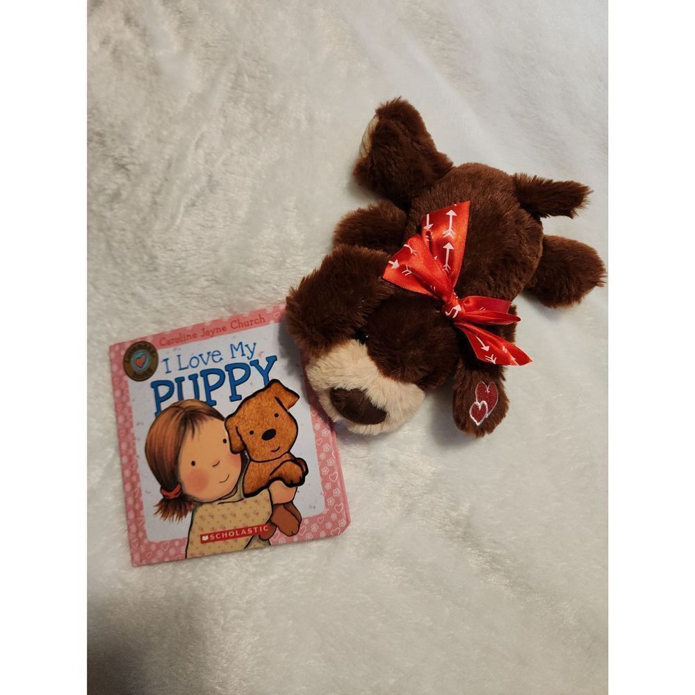 Board Book Titled I Love My Puppy and Plush Puppy Gift Set